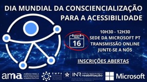Dia Mundial da Consciencialização para a Acessibilidade